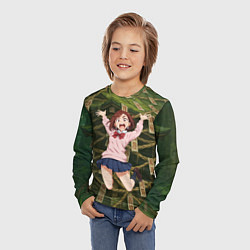 Лонгслив детский Сиратори Айра испуганная в полете, цвет: 3D-принт — фото 2