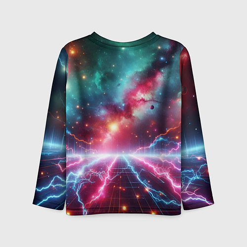 Детский лонгслив Гитарист Бендер рок группы Футурама / 3D-принт – фото 2