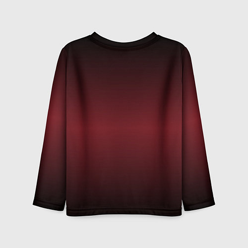 Детский лонгслив Градиент темно-бордовый / 3D-принт – фото 2