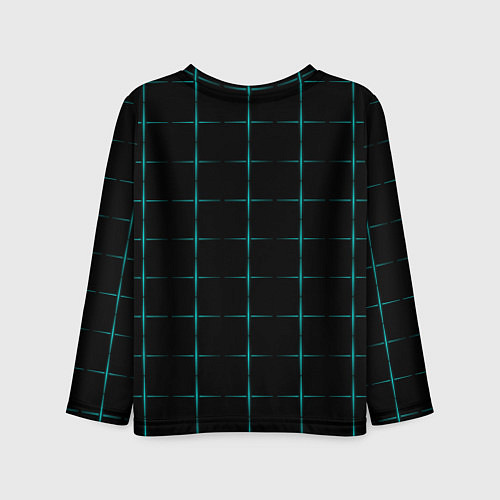 Детский лонгслив Color black blue crosses / 3D-принт – фото 2