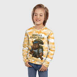 Лонгслив детский Войска дяди Васи ВДВ, цвет: 3D-принт — фото 2