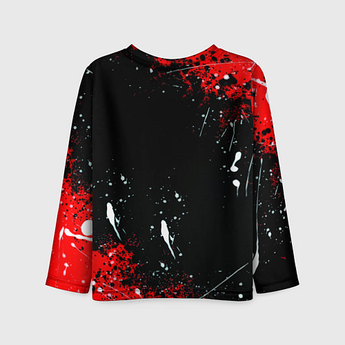 Детский лонгслив Doom краски абстракция / 3D-принт – фото 2