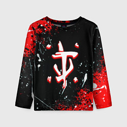 Лонгслив детский Doom краски абстракция, цвет: 3D-принт