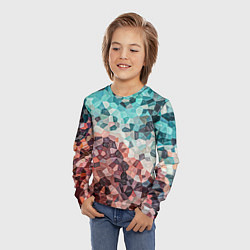 Лонгслив детский Мозаика воспоминаний - текстура, цвет: 3D-принт — фото 2