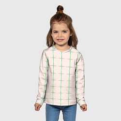 Лонгслив детский Color white stripes, цвет: 3D-принт — фото 2