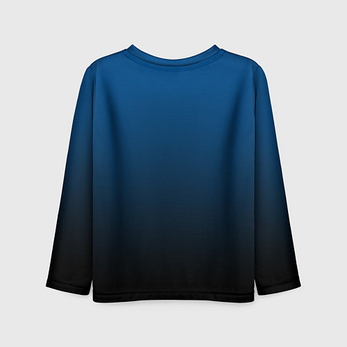 Детский лонгслив Лазурит тёмно-синий / 3D-принт – фото 2