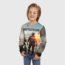 Лонгслив детский Солдаты из Battlefield 6, цвет: 3D-принт — фото 2