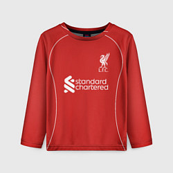 Лонгслив детский Диого Жота Ливерпуль домашняя форма, цвет: 3D-принт