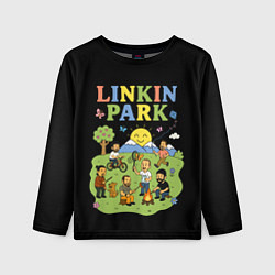 Детский лонгслив Linkin Park, мультяшный стиль
