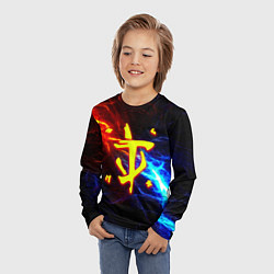 Лонгслив детский Doom шторм с молниями, цвет: 3D-принт — фото 2