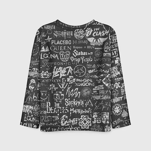 Детский лонгслив Black Sabbath pattern / 3D-принт – фото 2