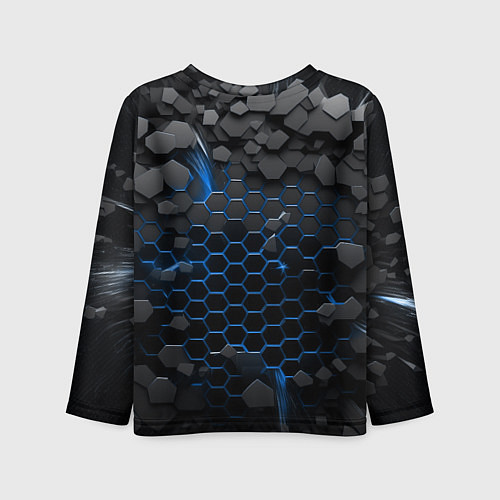Детский лонгслив Саня держит удар - щит / 3D-принт – фото 2
