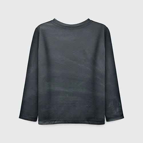 Детский лонгслив Саня улыбается опасности - череп смайлик / 3D-принт – фото 2