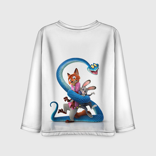 Детский лонгслив Главные герои Зверополис 2 / 3D-принт – фото 2