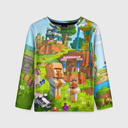 Лонгслив детский Селяне, цвет: 3D-принт