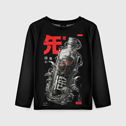 Лонгслив детский Демон в бутылке, цвет: 3D-принт