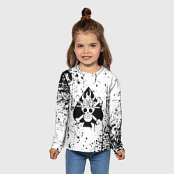 Лонгслив детский Символ Эйса с подтеками, цвет: 3D-принт — фото 2