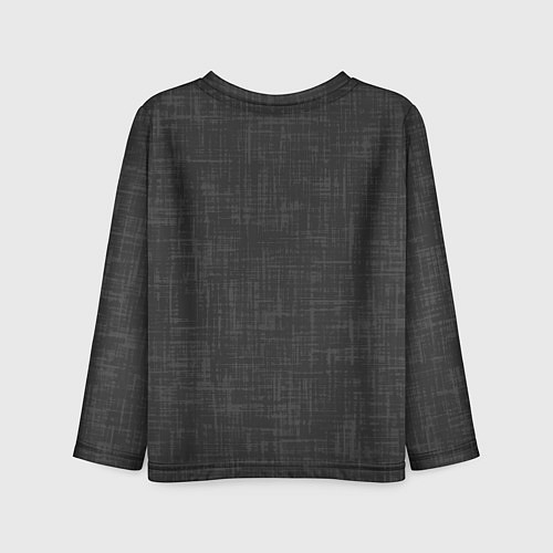 Детский лонгслив Угольный серый однотонная текстура / 3D-принт – фото 2