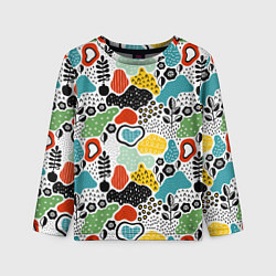 Лонгслив детский Природная абстракция, цвет: 3D-принт