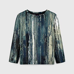 Лонгслив детский Абстракция вертикальные полосы, цвет: 3D-принт