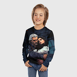 Лонгслив детский Йеннифэр и Геральт, цвет: 3D-принт — фото 2