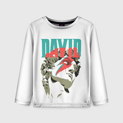 Детский лонгслив David Bowie статуя Давида