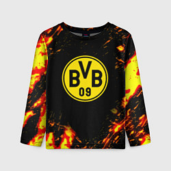 Лонгслив детский Borussia огненные краски, цвет: 3D-принт