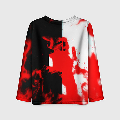 Детский лонгслив Арсенал огонь / 3D-принт – фото 2