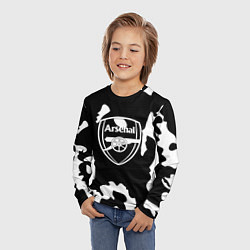 Лонгслив детский Арсенал камуфляжные краски, цвет: 3D-принт — фото 2