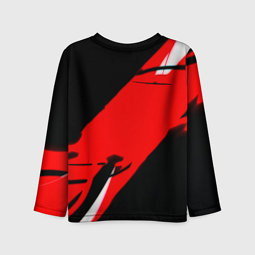 Детский лонгслив Арсенал геометрия полосы краски / 3D-принт – фото 2