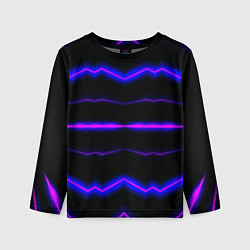 Лонгслив детский Color multicoloured neon stripes, цвет: 3D-принт