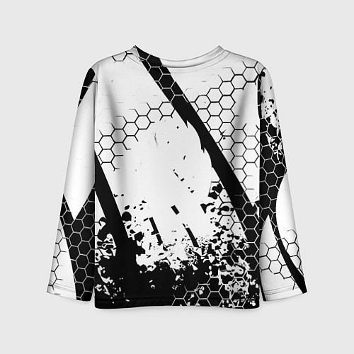Детский лонгслив AEK броня текстура краски / 3D-принт – фото 2