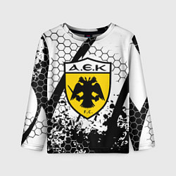 Детский лонгслив AEK броня текстура краски