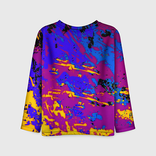 Детский лонгслив Borussia абстрактные краски / 3D-принт – фото 2