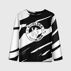 Лонгслив детский Челси геометрия полсоы, цвет: 3D-принт