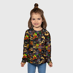 Лонгслив детский Paw, цвет: 3D-принт — фото 2