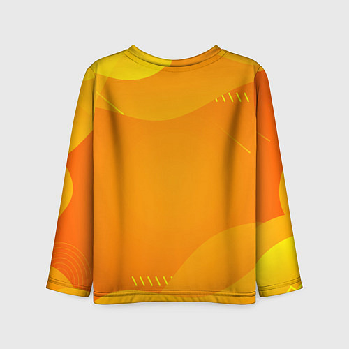 Детский лонгслив Девочка дьявол бежит за роллом / 3D-принт – фото 2