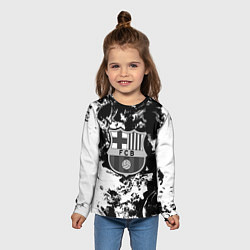 Лонгслив детский Juventus белый дым, цвет: 3D-принт — фото 2