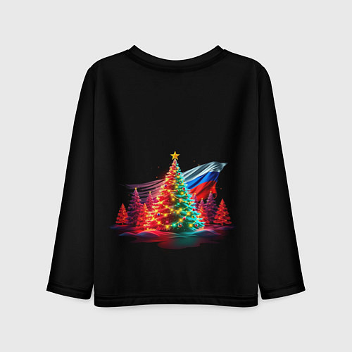Детский лонгслив Ёлочные чудеса / 3D-принт – фото 2