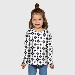Лонгслив детский Абстрактный геометрический орнамент, цвет: 3D-принт — фото 2