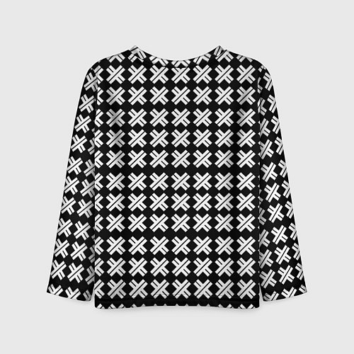 Детский лонгслив Borussia pattern geometry / 3D-принт – фото 2
