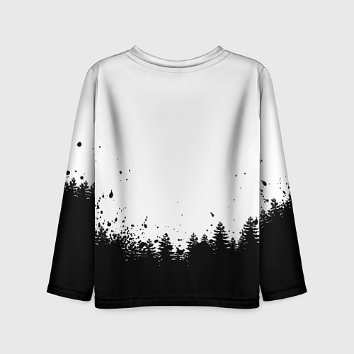 Детский лонгслив Arsenal черный лес / 3D-принт – фото 2
