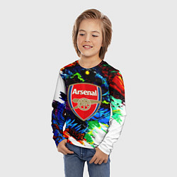 Лонгслив детский Arsenal monster, цвет: 3D-принт — фото 2
