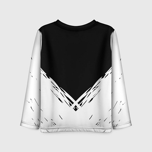 Детский лонгслив Челси белые краски / 3D-принт – фото 2