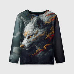 Лонгслив детский Лиса в японском стиле, цвет: 3D-принт