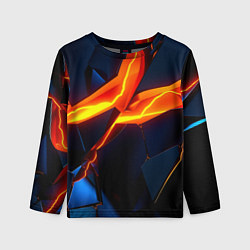 Лонгслив детский Plate fractures, цвет: 3D-принт