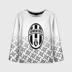 Детский лонгслив Ювентус паттерн ниндзя
