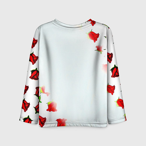 Детский лонгслив Ювентус розы / 3D-принт – фото 2