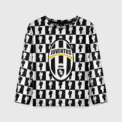 Лонгслив детский Ювентус люди паттерн, цвет: 3D-принт