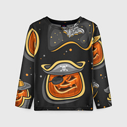 Лонгслив детский Пиратский хэллоуин, цвет: 3D-принт